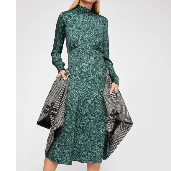 Free People Loveless Printed Midi Dress | Size US 6 | NWT (See Notes) - Picture 2 of 16